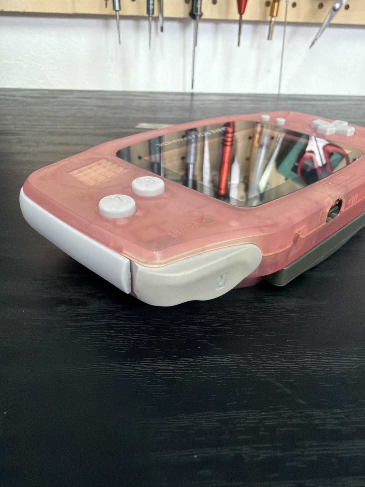 Nintendo Game Boy Advance GBA Milky Pink Console New Screen Overhaul [#009]