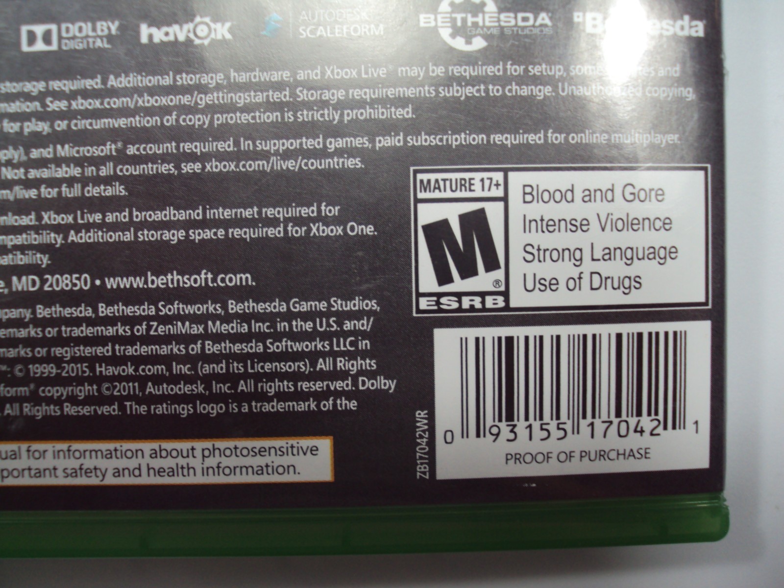 Fallout 4- XBOX One, (Game, inserts, poster) Used, Tested, Free S/H