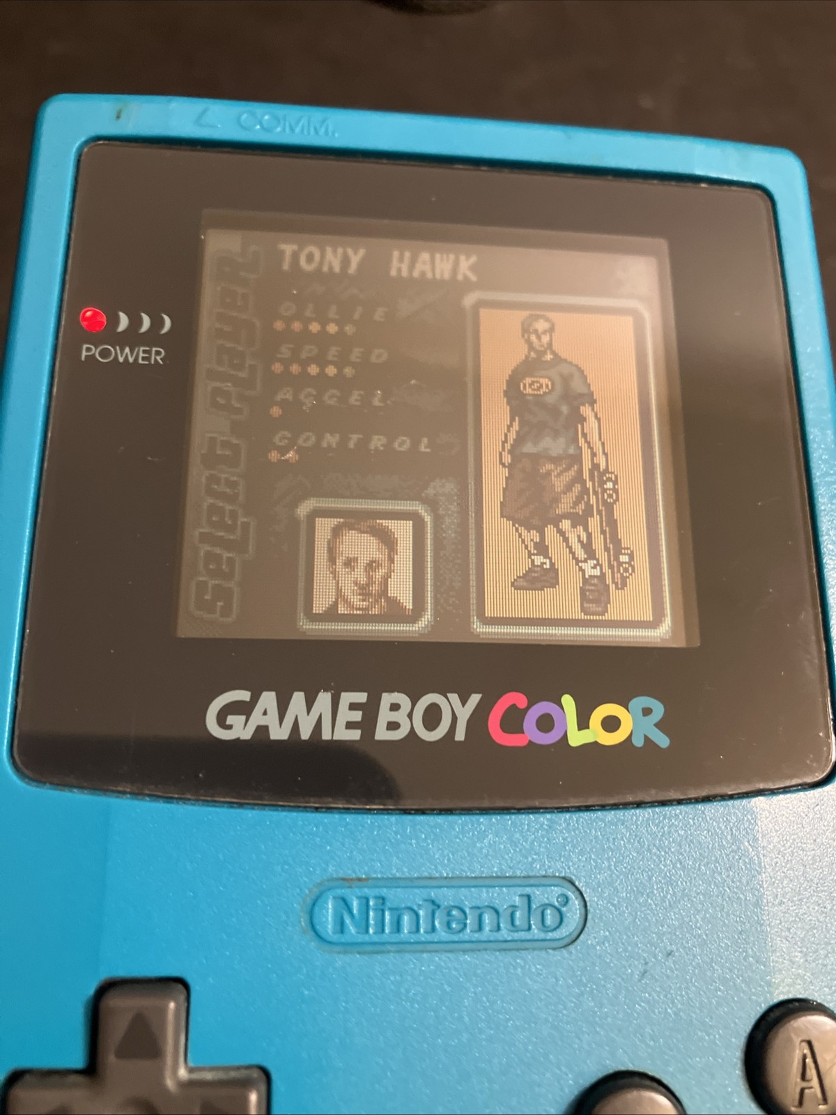 Nintendo Game Boy Color Handheld Bundle W/ Games / Tote/ Working CGB-001 Teal