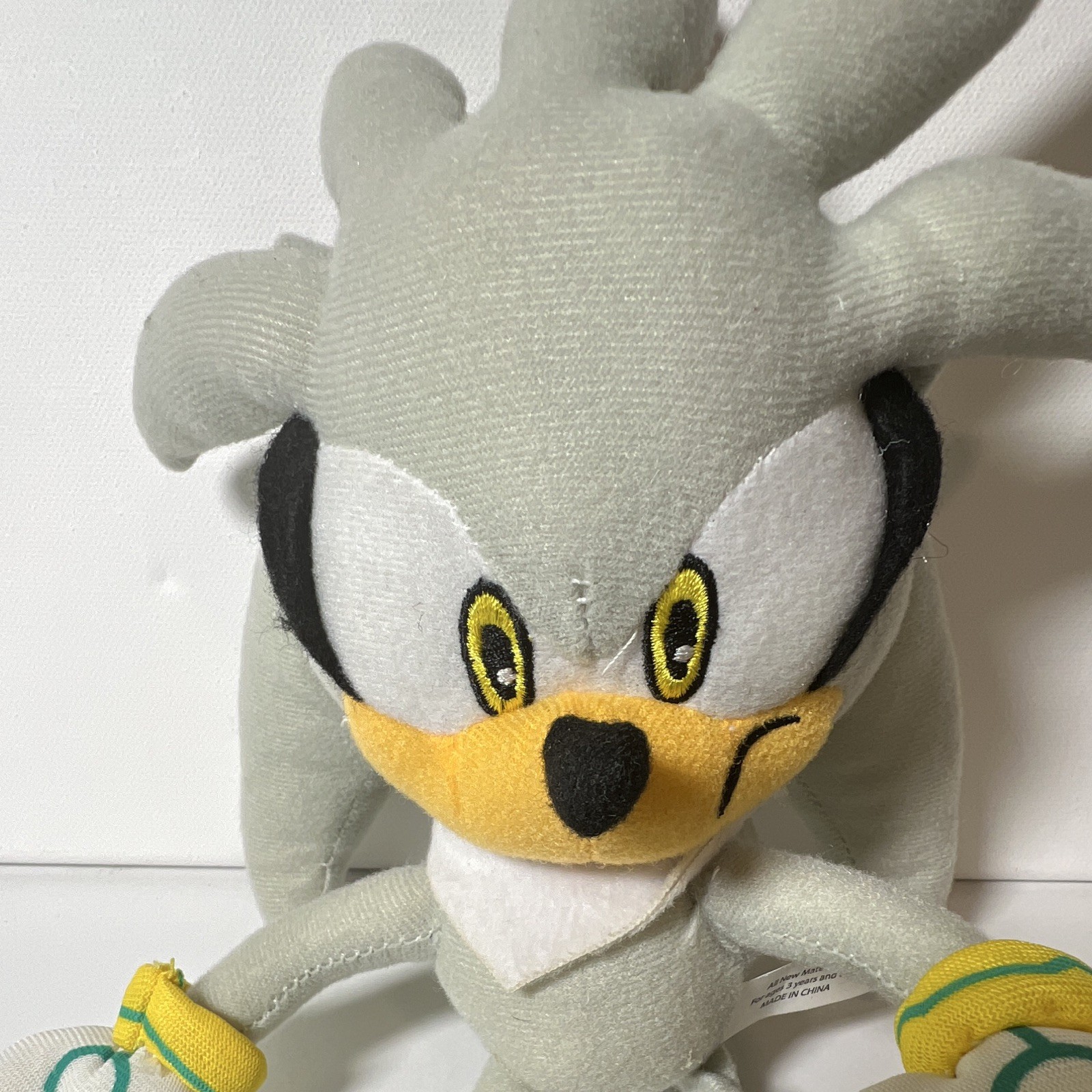 Sonic Silver the Hedgehog Plush Doll w/ Hanging Loop Sonic the Hedgehog
