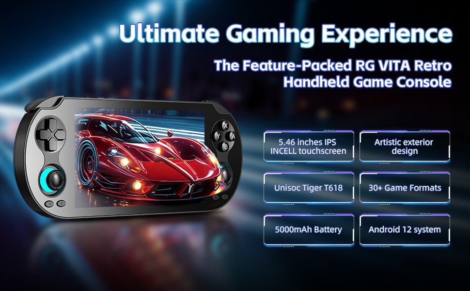 Anbernic RG Vita Retro Handheld Console 5.46″ IPS Touch 3+64GB 3000mAh Android12