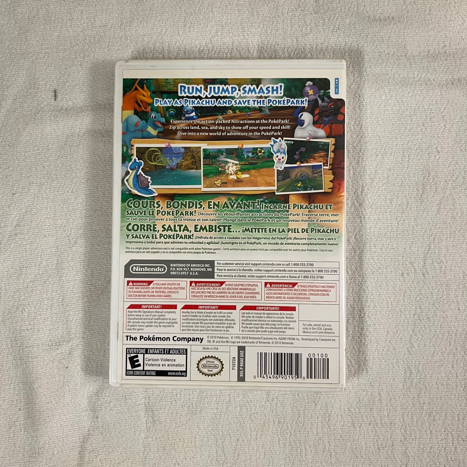 PokéPark Wii: Pikachu’s Adventure (Nintendo Wii, 2010) No Manual