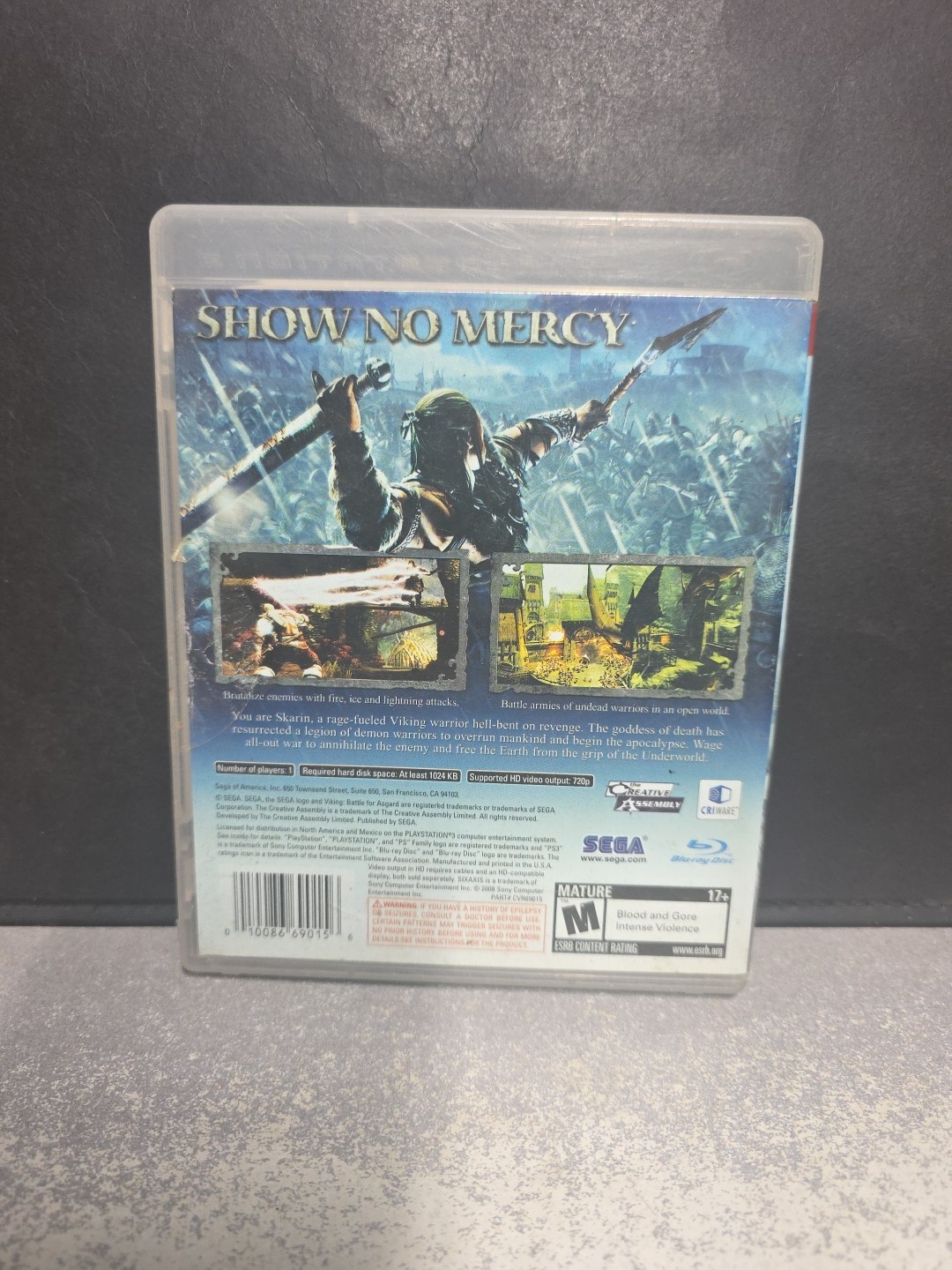 Viking: Battle for Asgard (Sony PlayStation 3, 2008) Good, Free Shipping