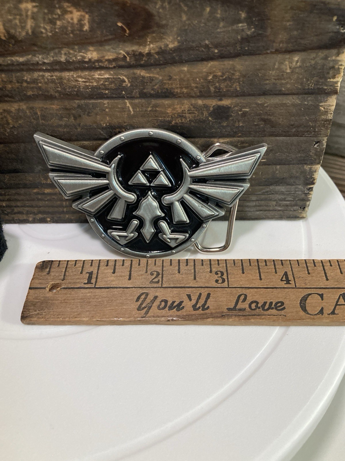 Legend of Zelda Belt Buckle Black Nintendo 2010 Official + Sweatband