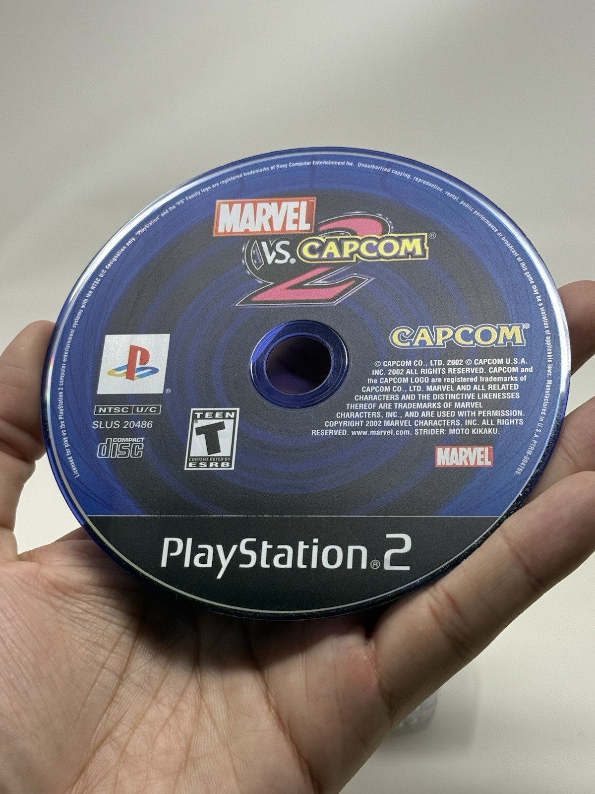 Marvel Vs Capcom 2 PS2 PlayStation 2 Mint Disc Only Tested + Warranty Included