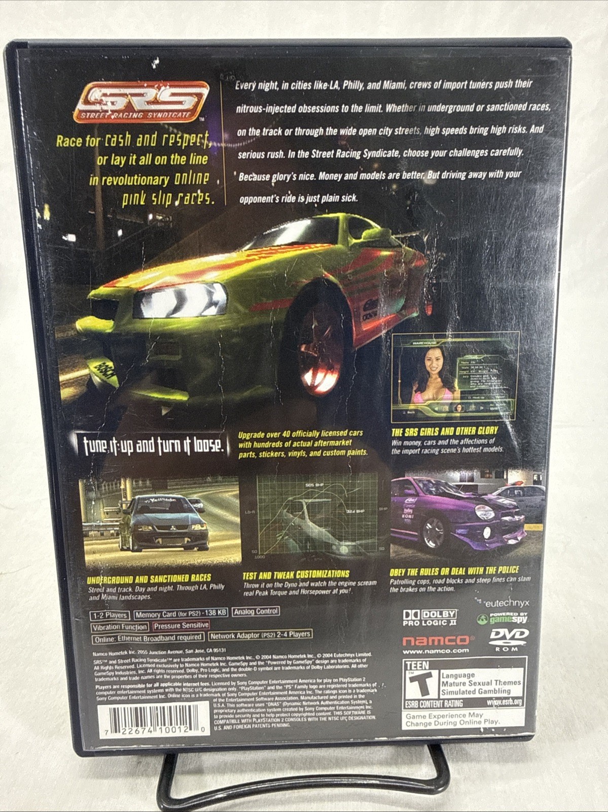 SRS Street Racing Syndicate (Sony PlayStation 2 PS2, 2004) – Complete – CIB