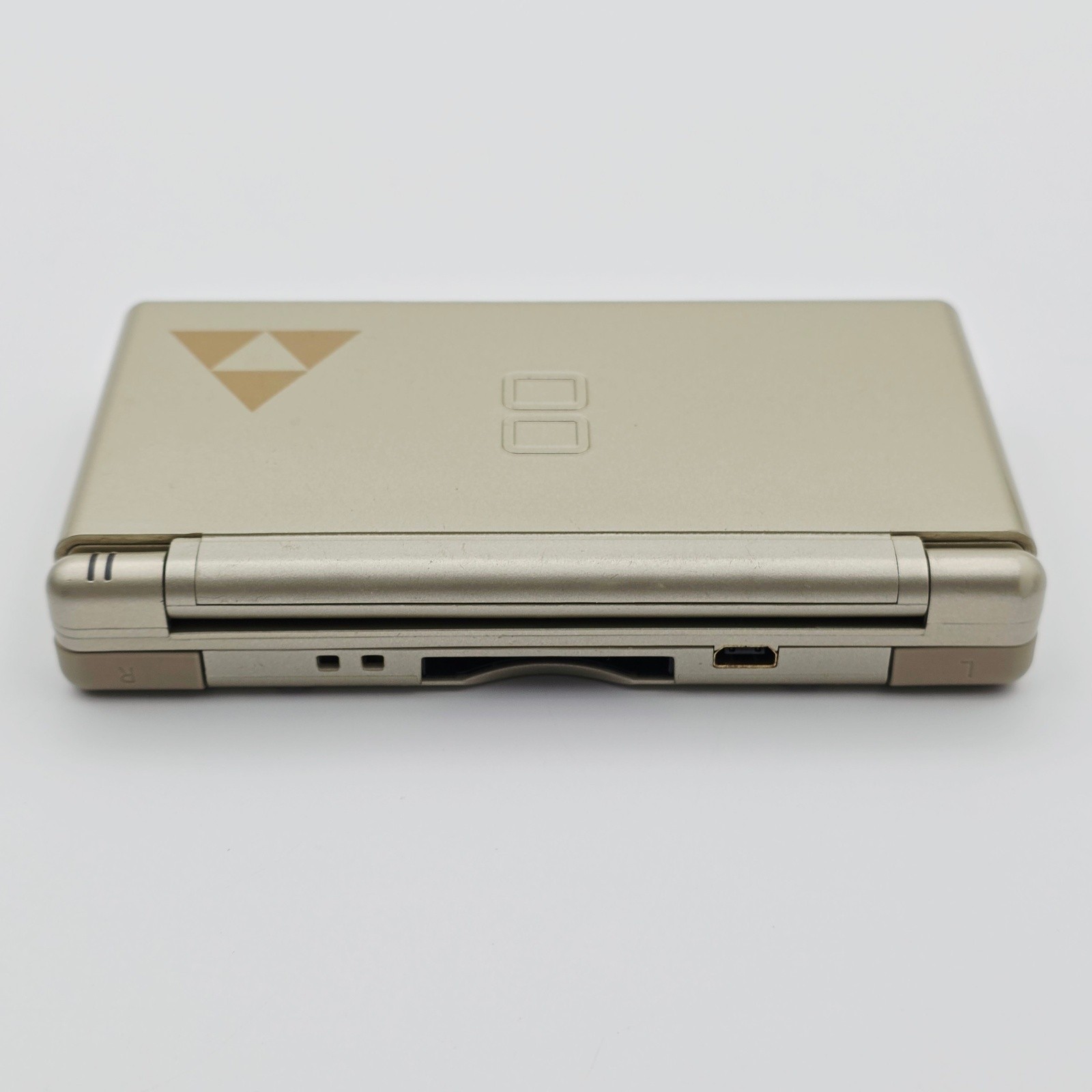 Nintendo DS Lite Zelda Triforce Gold Handheld System with Charger Stylus