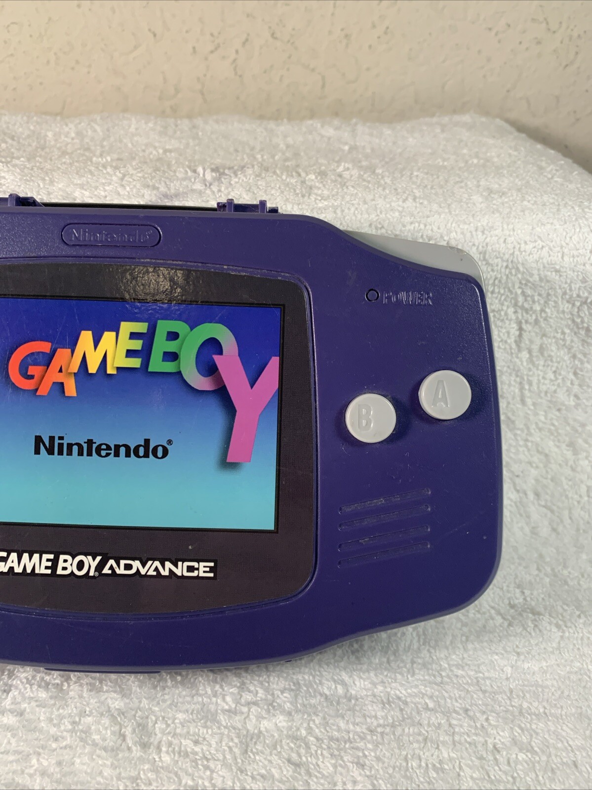 RARE Game Boy Advance Hard Shell Carrying Case 2002 ALS – Indigo Purple Readinfo