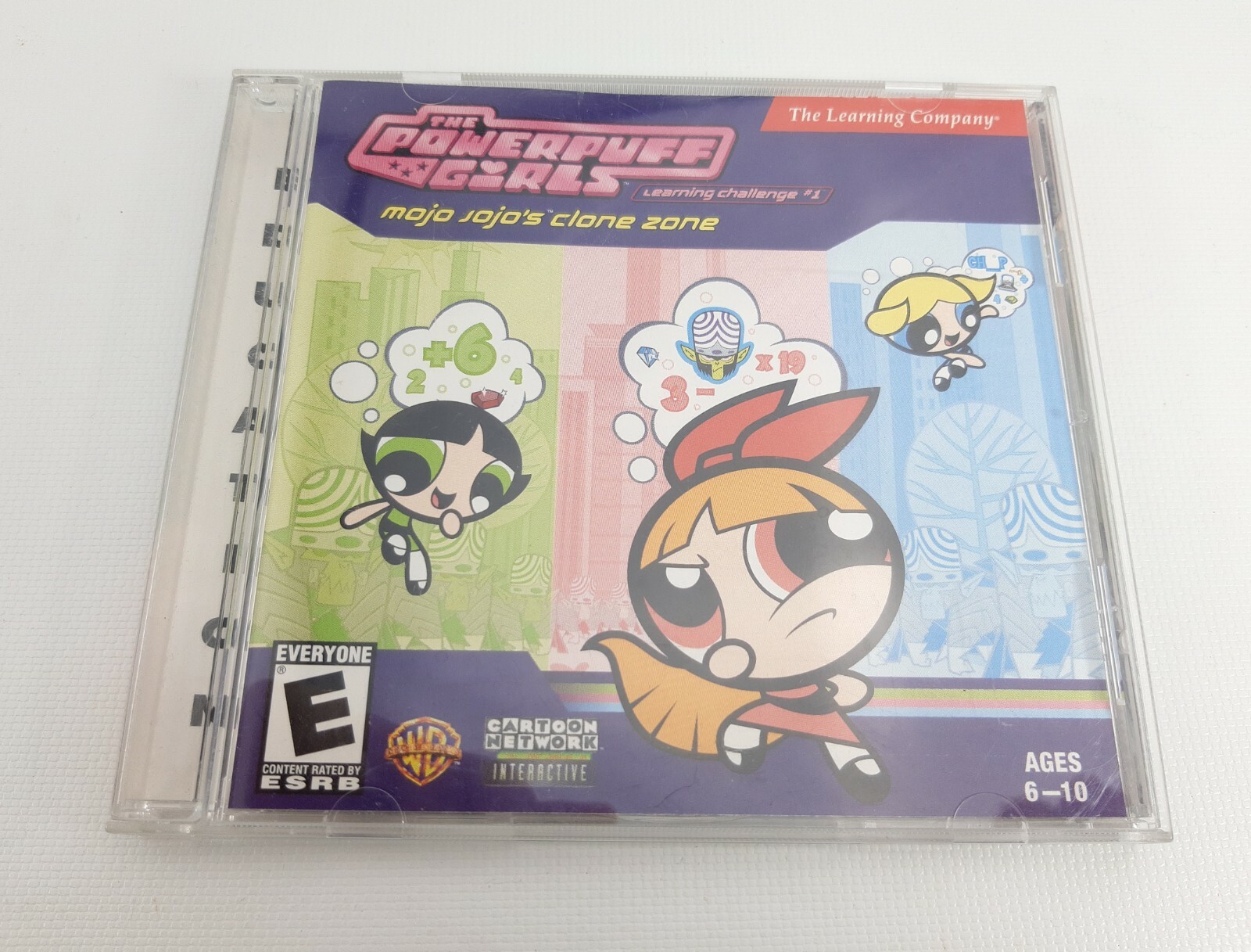 PC MAC CD Video Game 2002 The Powerpuff Girls Mojo Jojo’s Clone Zone Learn