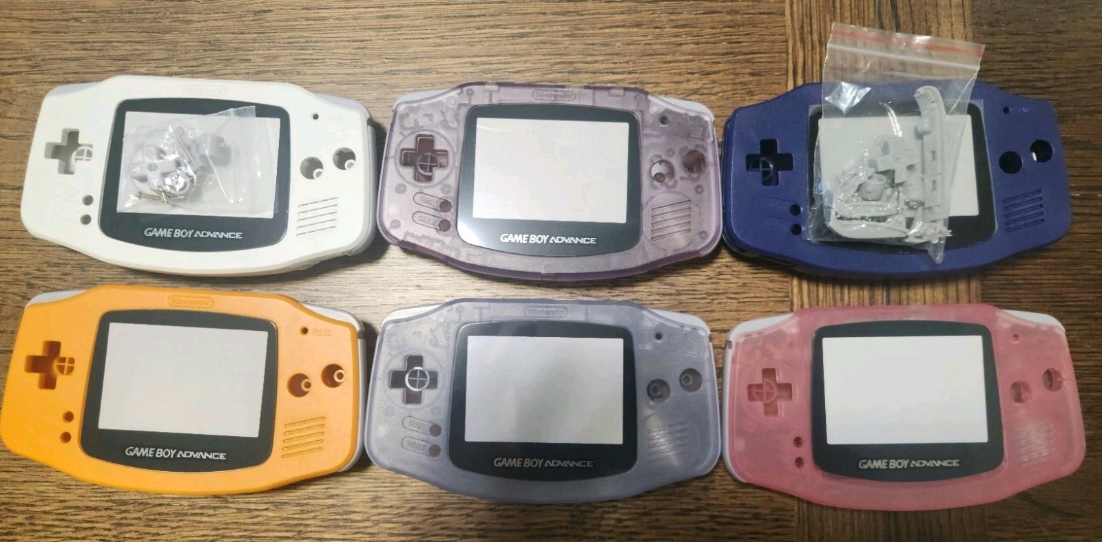 GBA Game Boy Advance Replacement Housing (Bundle With Various Colors) – QTY: 69