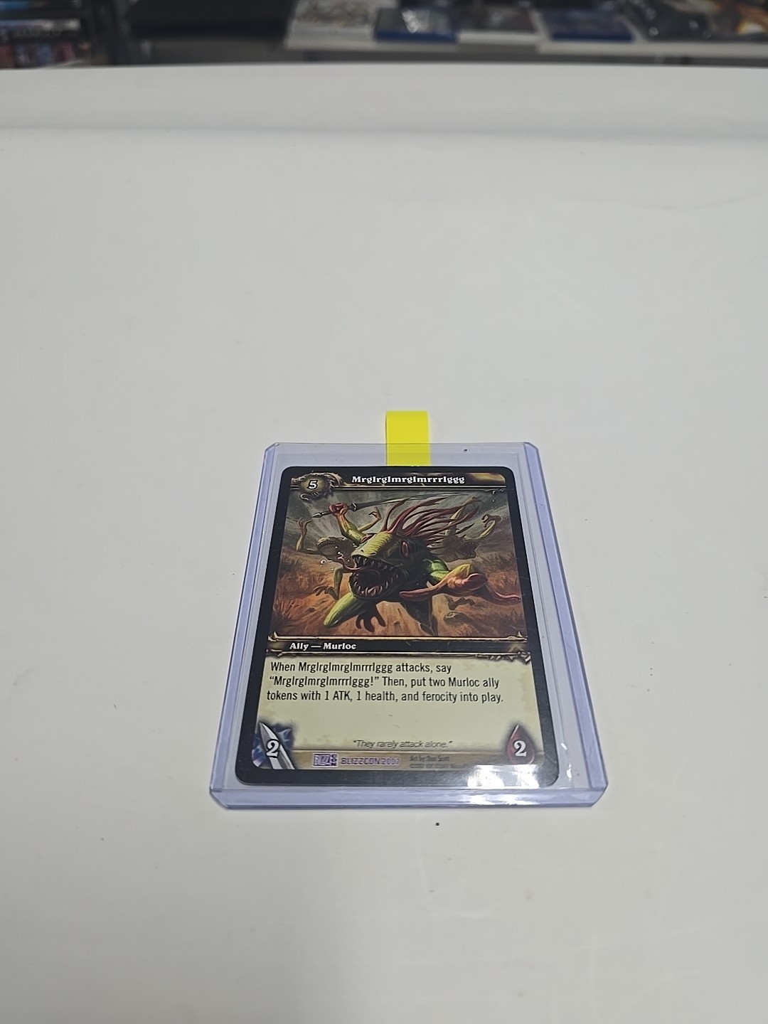 Super RARE Blizzcon 2007 ALLY – Murloc Card World of Warcraft