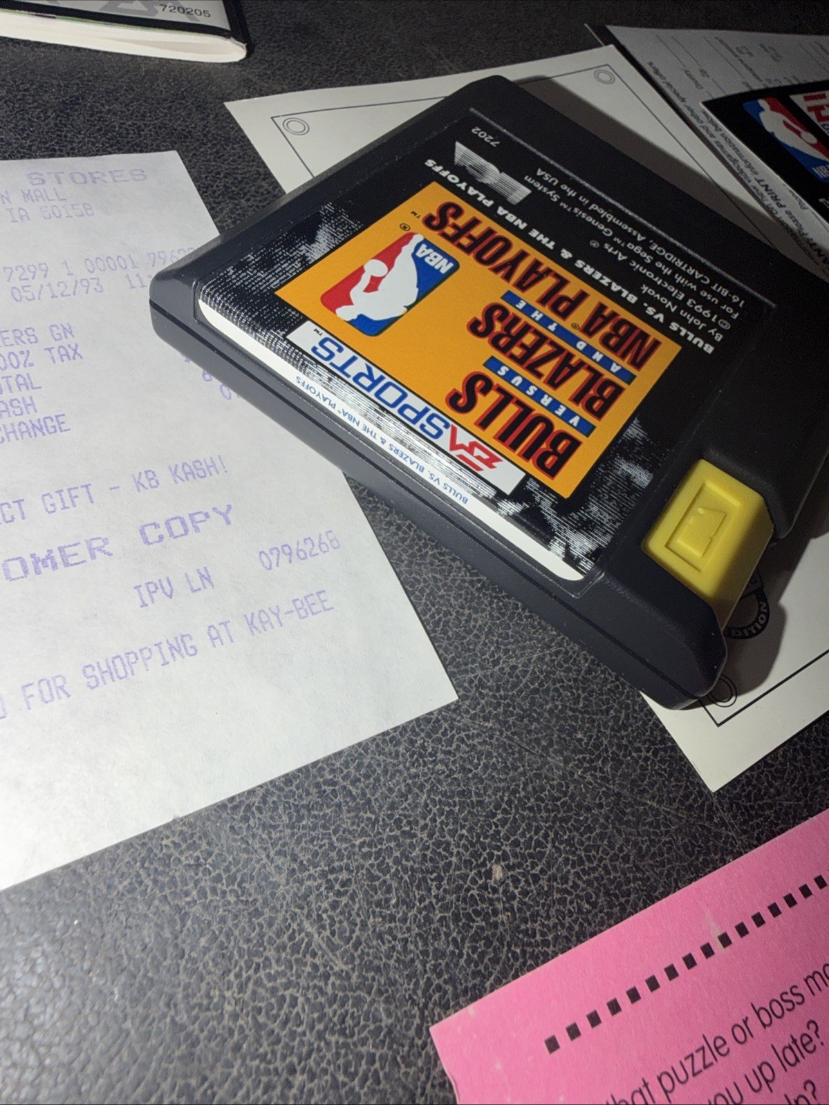 Bulls vs. Blazers and the NBA Playoffs (Sega Genesis, 1993) Includes 1 In 50,000