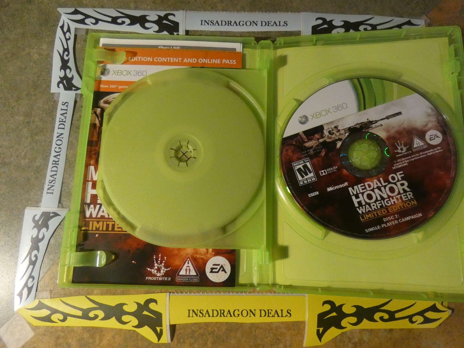 Medal of Honor: Warfighter Limited Edition (Xbox 360 2012) Mint Cond Tested CiB