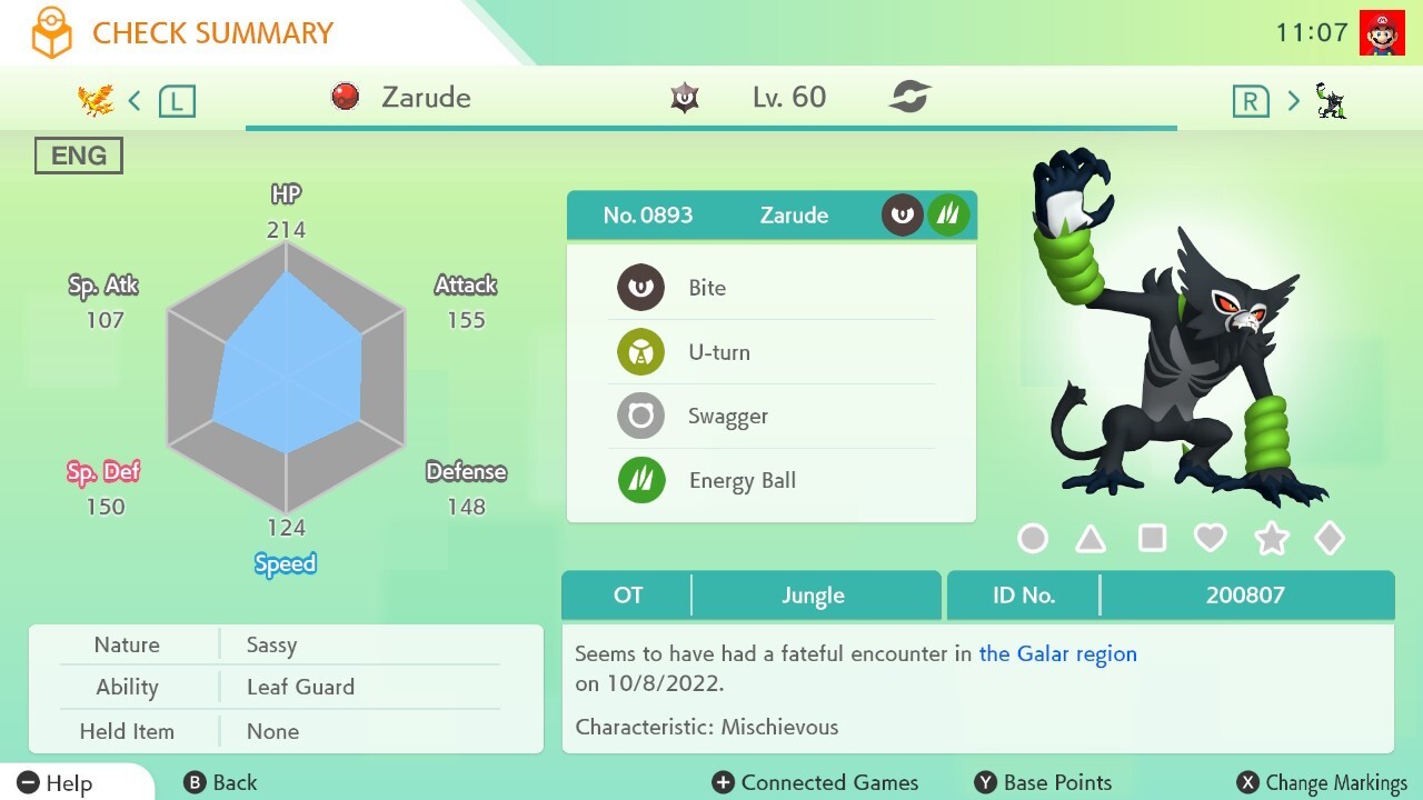 💚 Zarude Event | Pokémon the Movie Coco | Pokémon Scarlet & Violet | UNTOUCHED