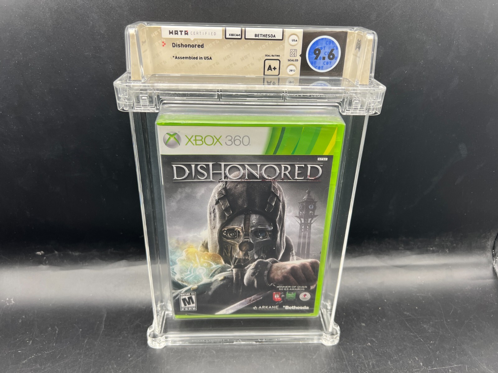 1st Print Dishonored Xbox 360 WATA 9.6 A+ FACTORY SEALED MINT VGA