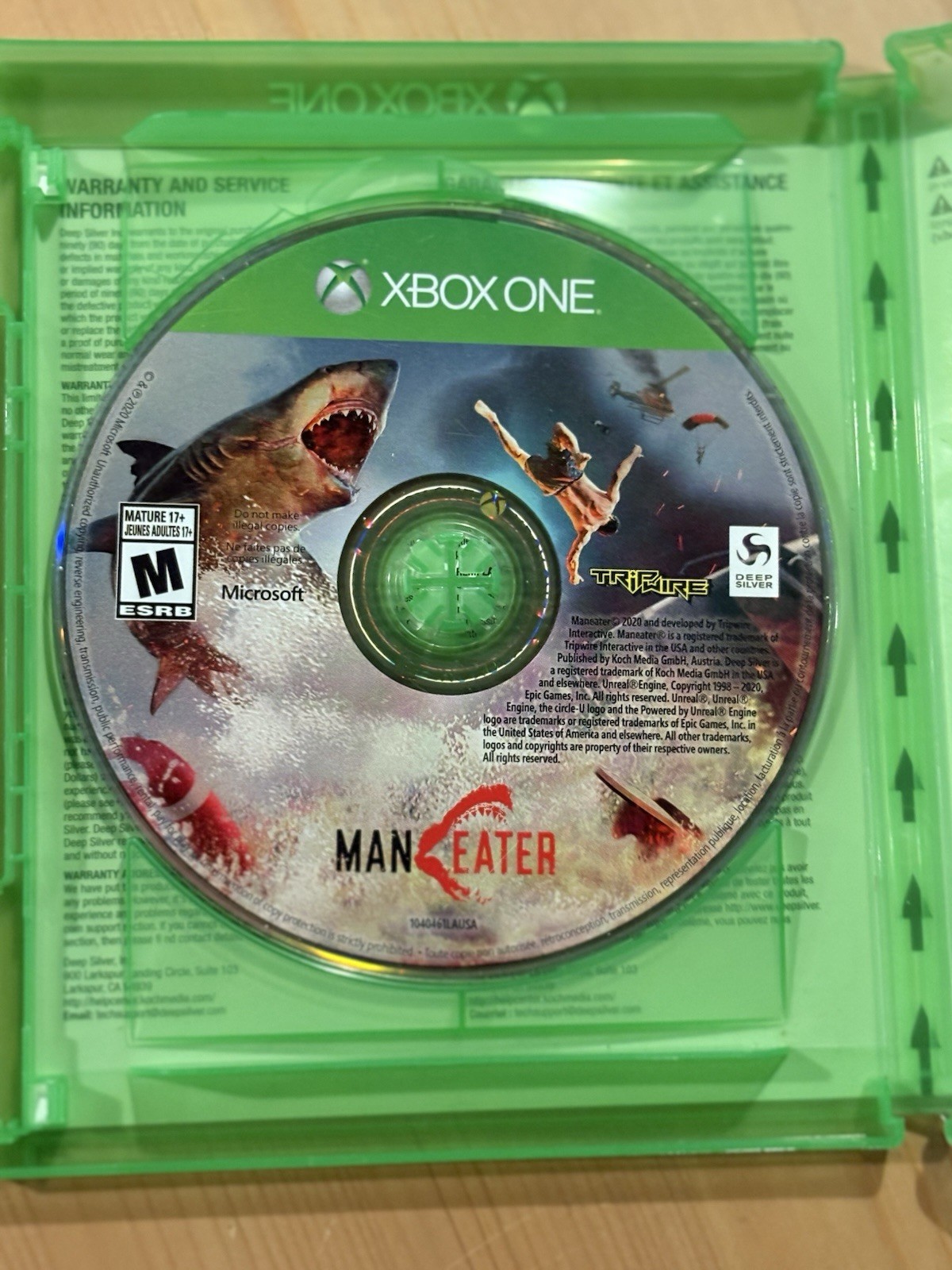 Deep Silver Maneater Xbox One 2020 Disc + Case