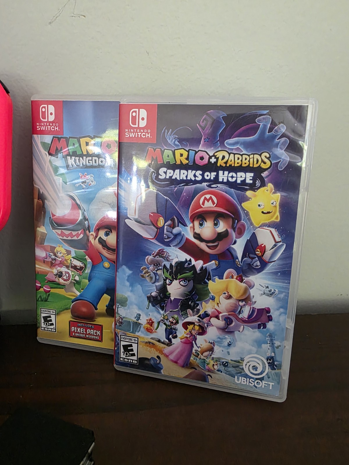 Nintendo Switch Console HAC-001 Bundle Blue Red Joy-Cons Bundle Charger 3 Games