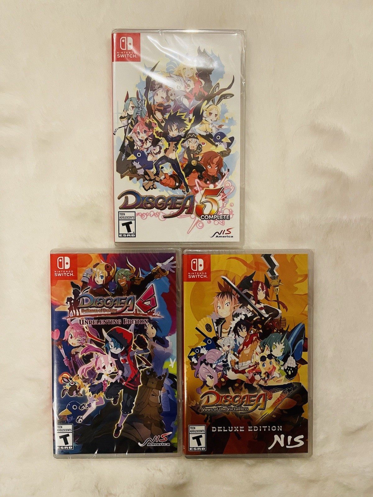 Disgaea 5, 6 & 7 Nintendo Switch Lot | BRAND NEW, SEALED