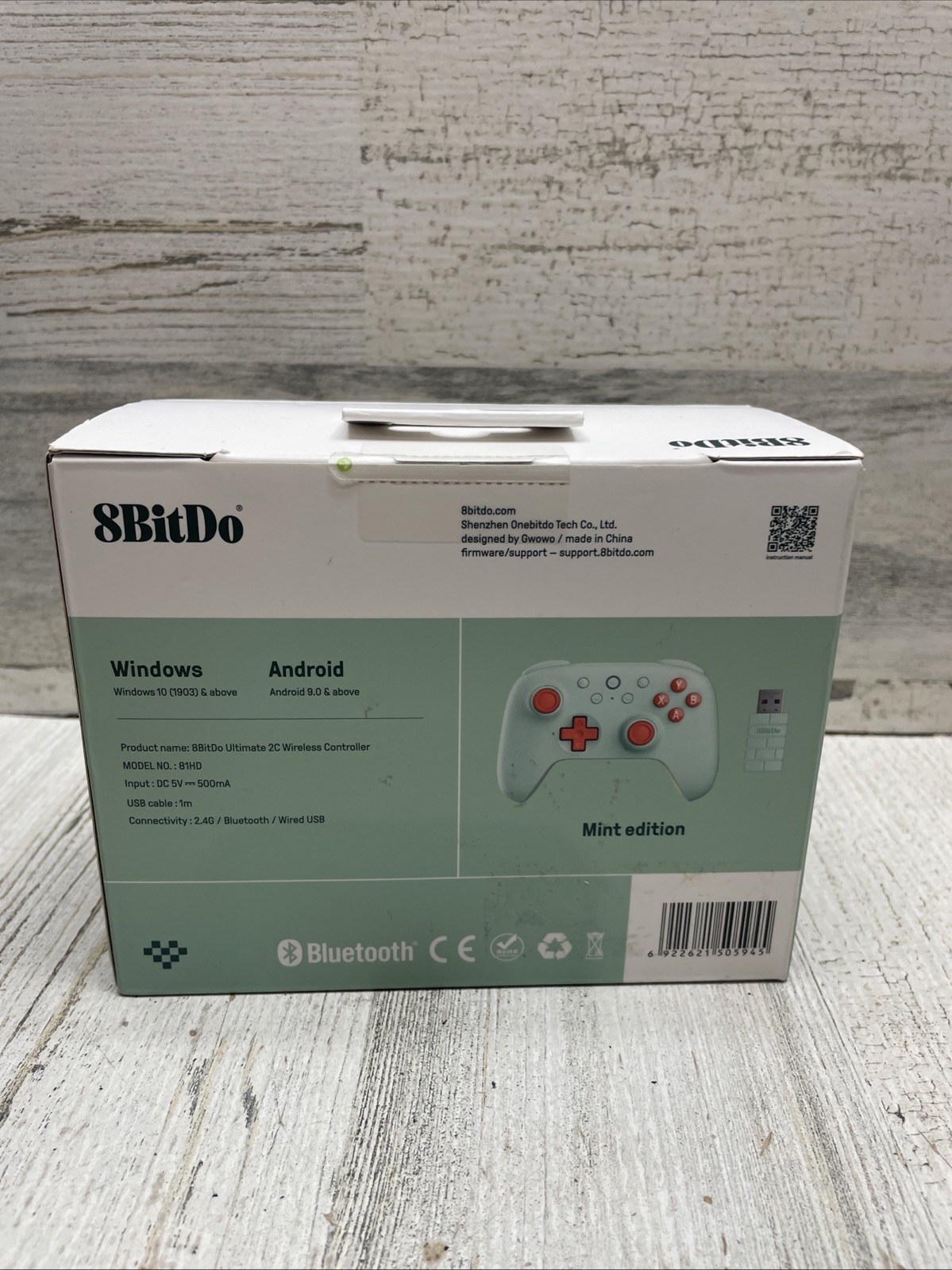 8BitDo Ultimate 2C Bluetooth Wireless Controller for Windows PC and Android Mint