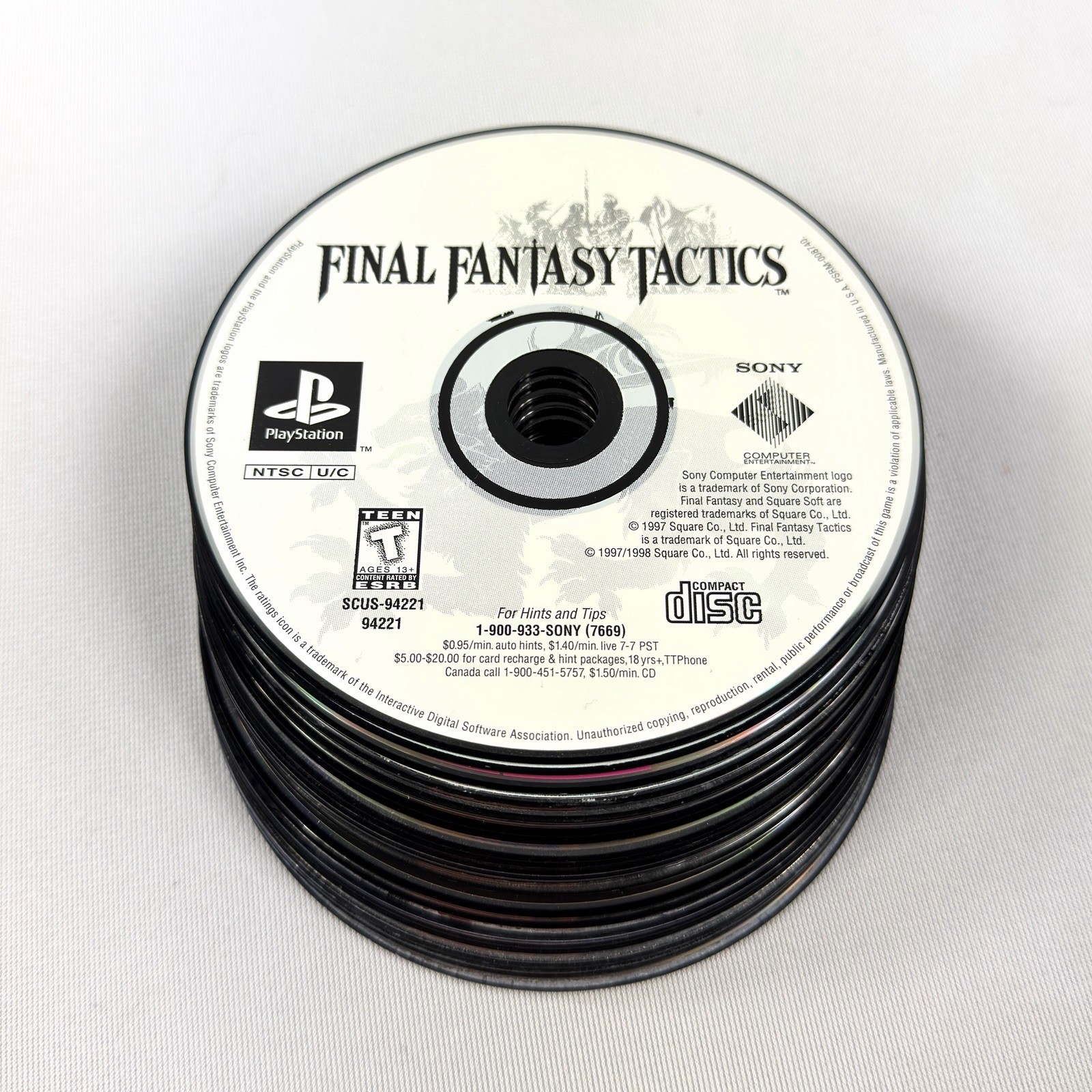 25 Game Lot Bundle for PlayStation 1 PS1 – Final Fantasy, Game Shark, 007