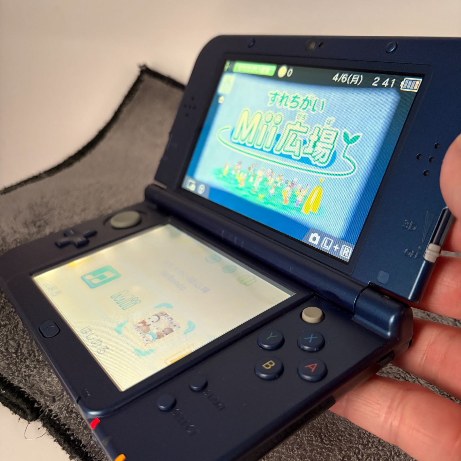 【Excellent5】Nintendo NEW 3DS LL XL Blue Handheld Used Game Console From Japan