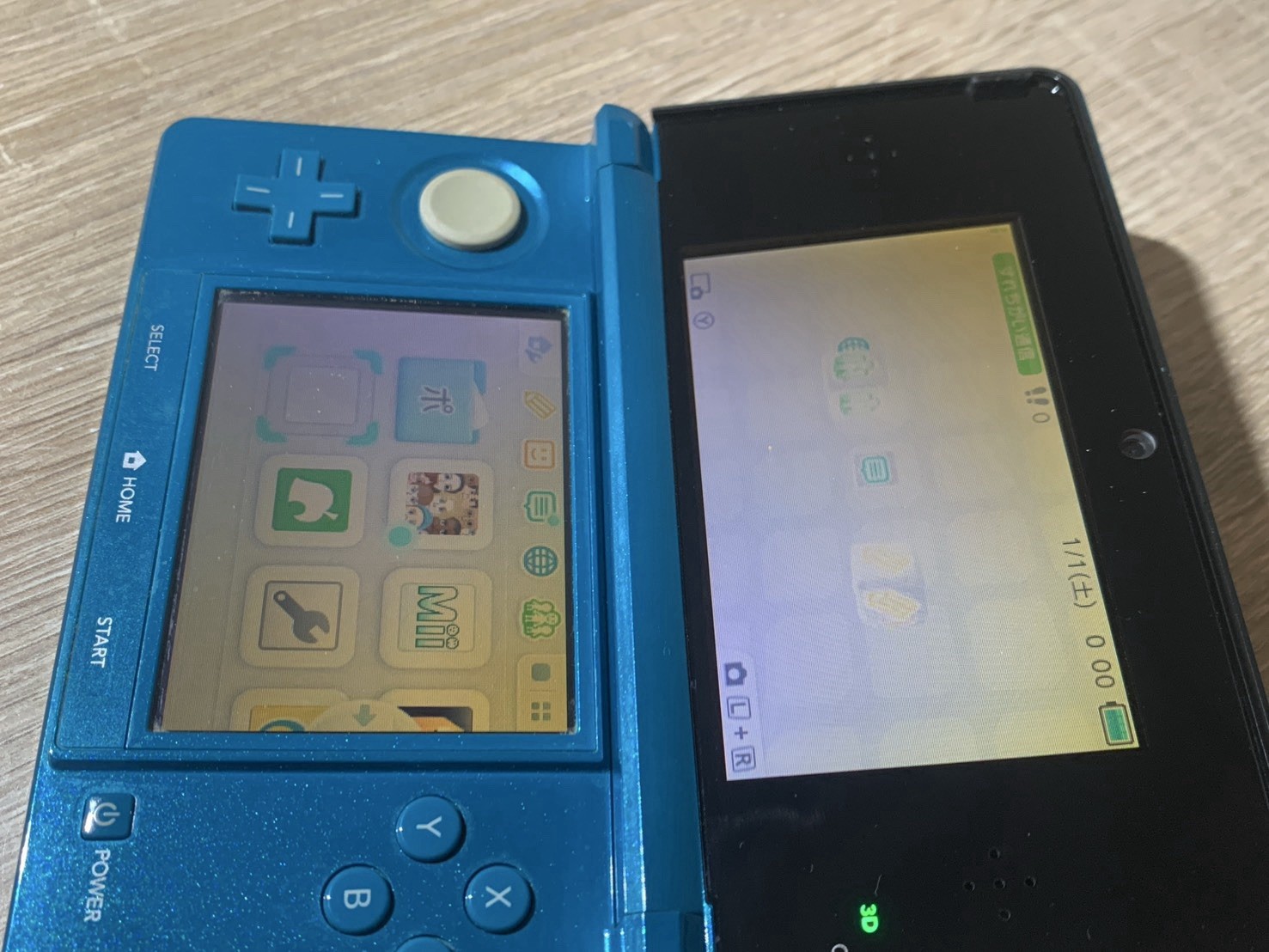 1387 Nintendo 3DS Aqua Blue Normal TESTED