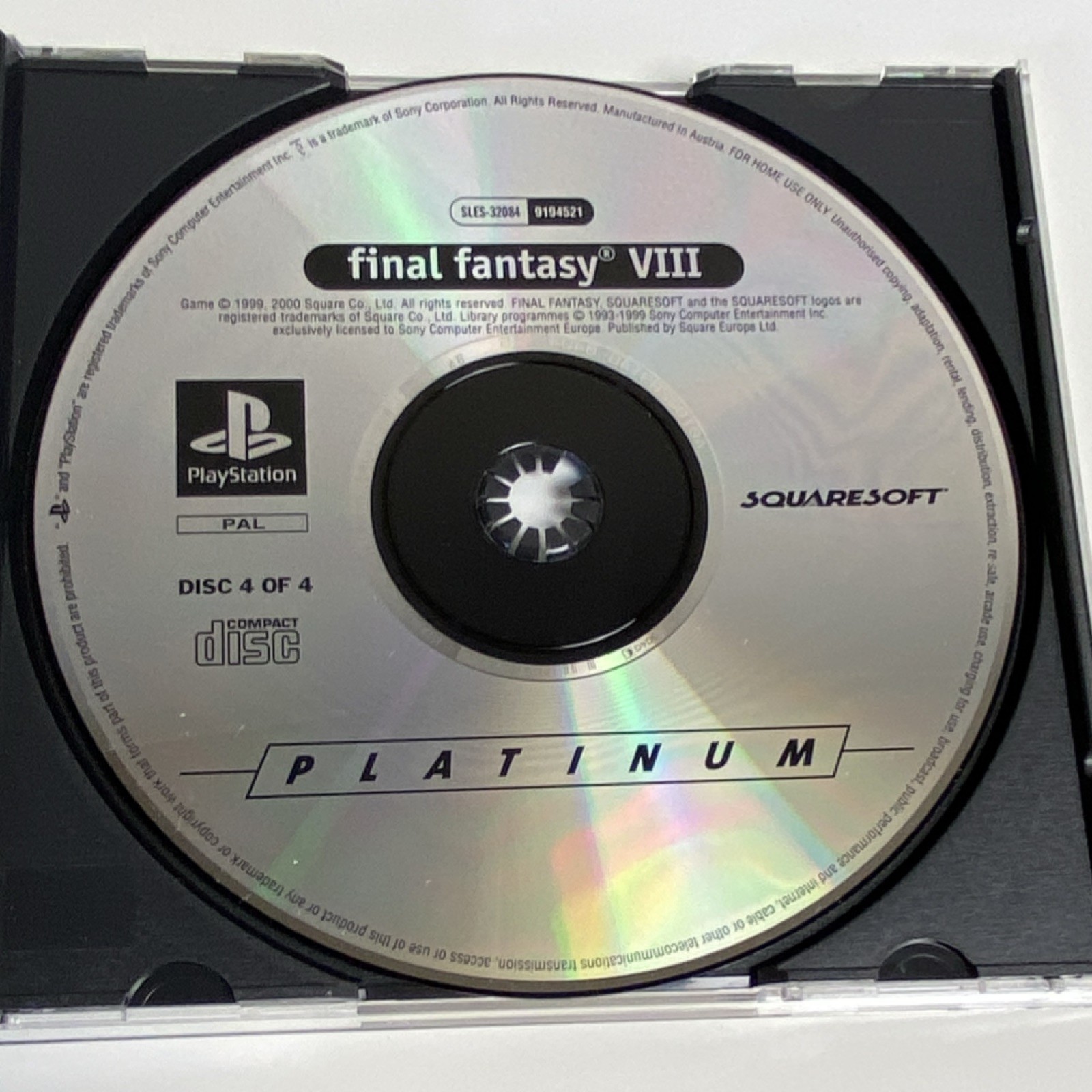 READ DESCRIPTION * Final Fantasy VIII PlayStation 1 PAL / Spain/spanish