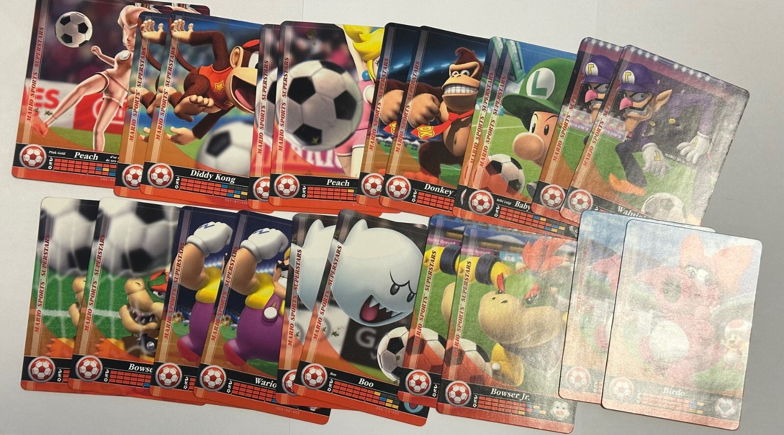 Nintendo 3DS Mario Sports Superstars Amiibo 22 Card Lot Soccer Never Scanned