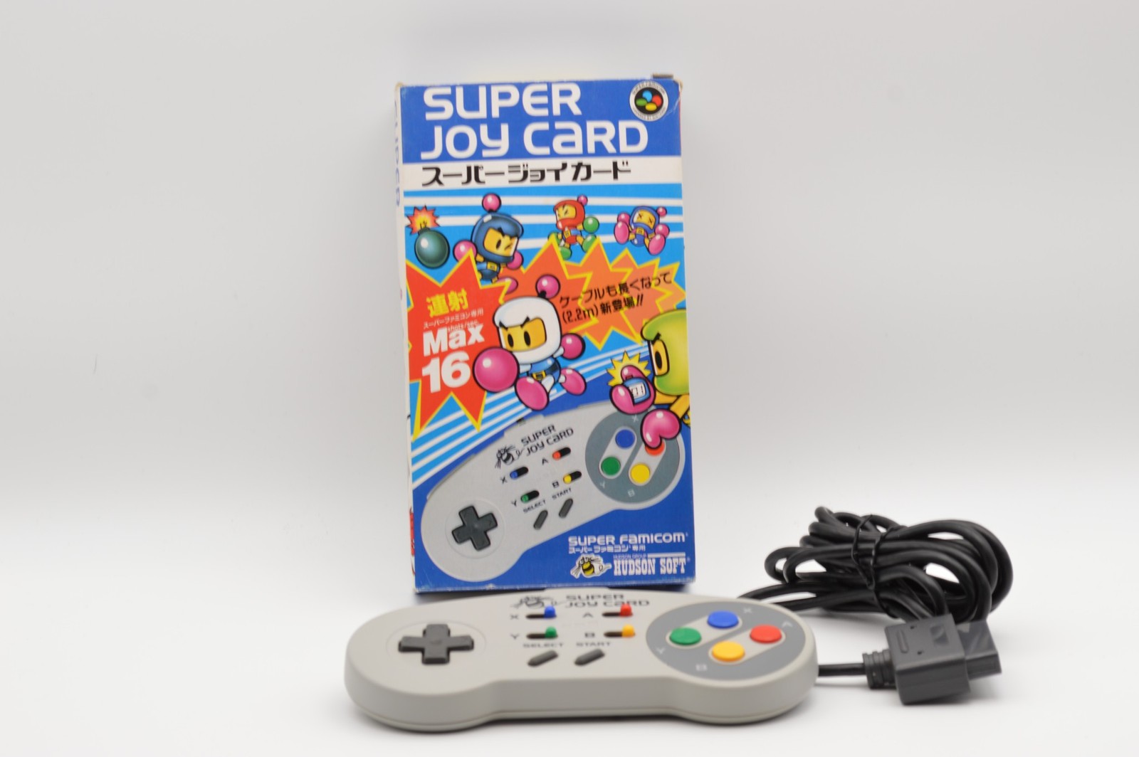 Hudson Soft Super Joy Card Controller Super Famicom SFC Boxed Turbo Max 16