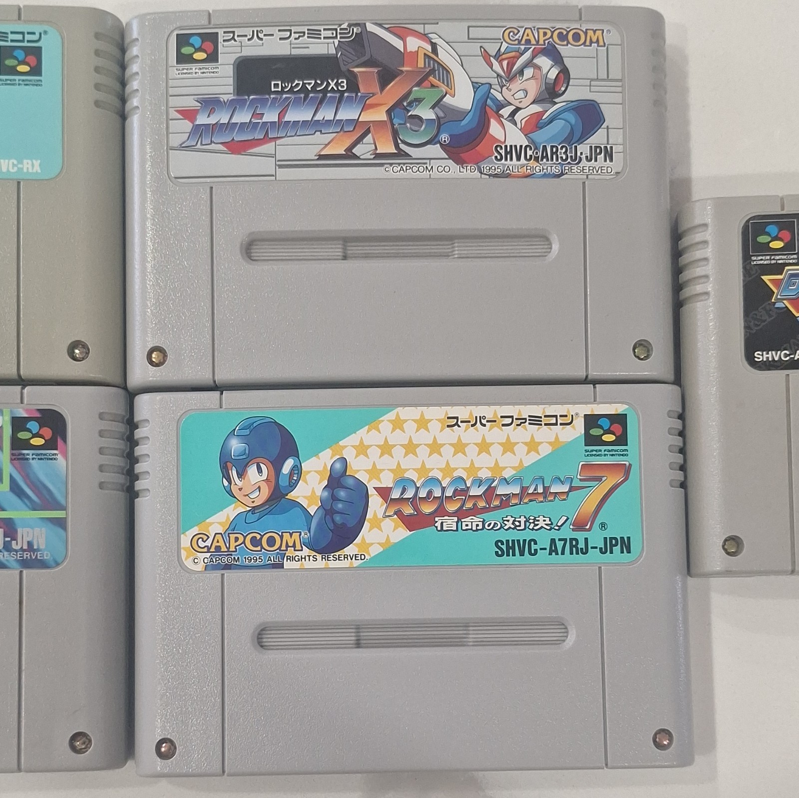 Rockman Mega Man X, X2, X3, 7 And Forte Super Famicom Japan SFC Set