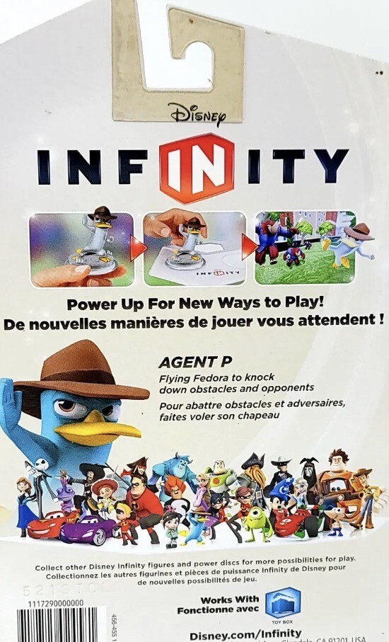Disney Infinity 1.0 Phineas and Ferb Agent P Crystal Figure Toys R Us Exclusive