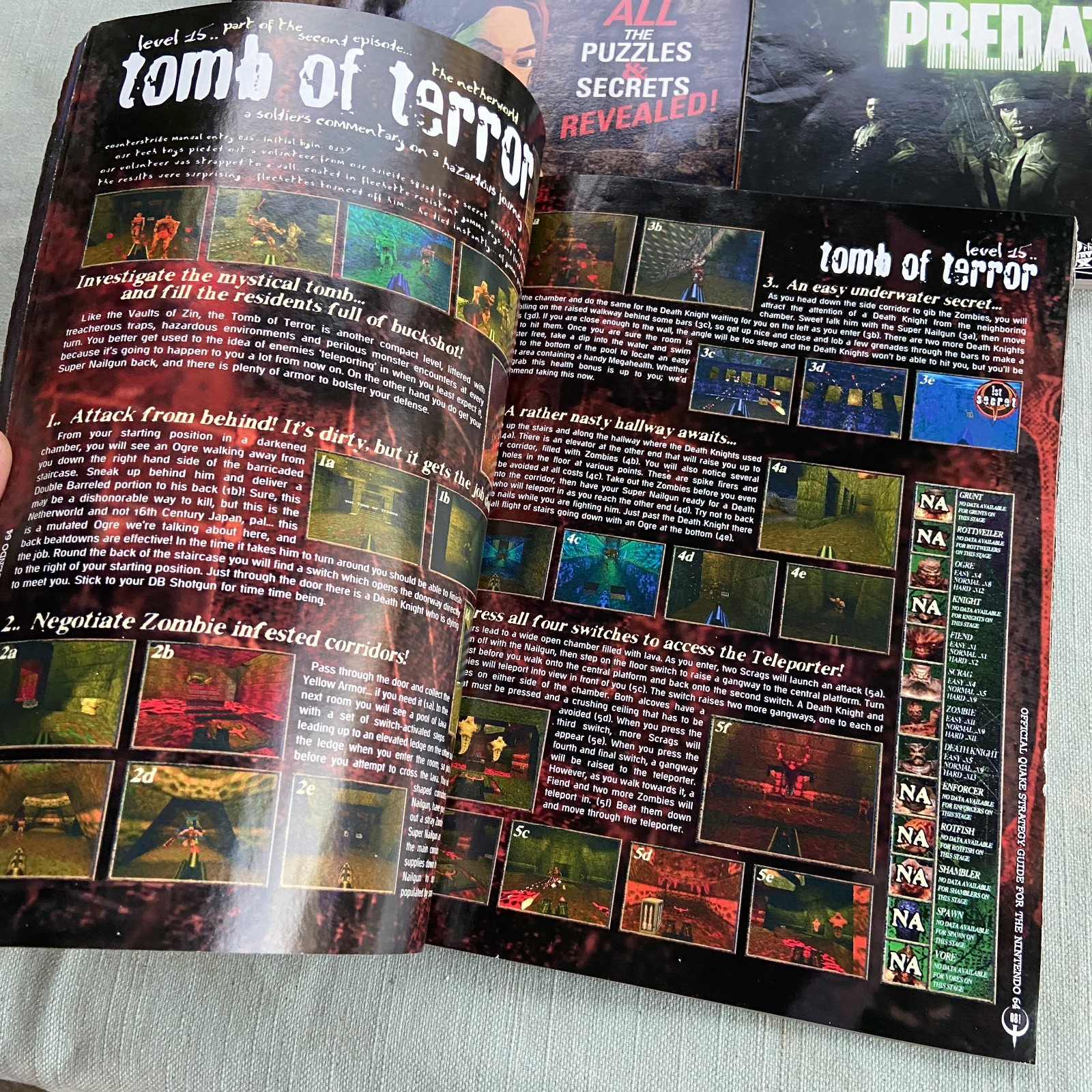 Magazine Strategy Guide Lot Tomb Raider Quake Aliens Predator Prima BradyGames M