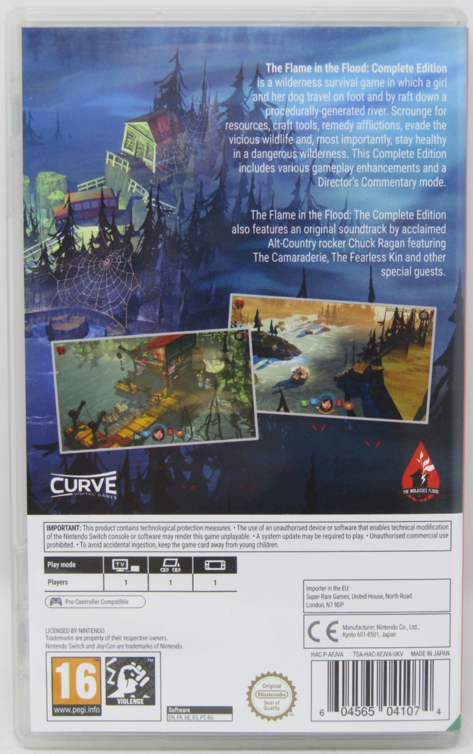 Nintendo Switch The Flame in the Flood Super Rare Games #2 Tested & Works