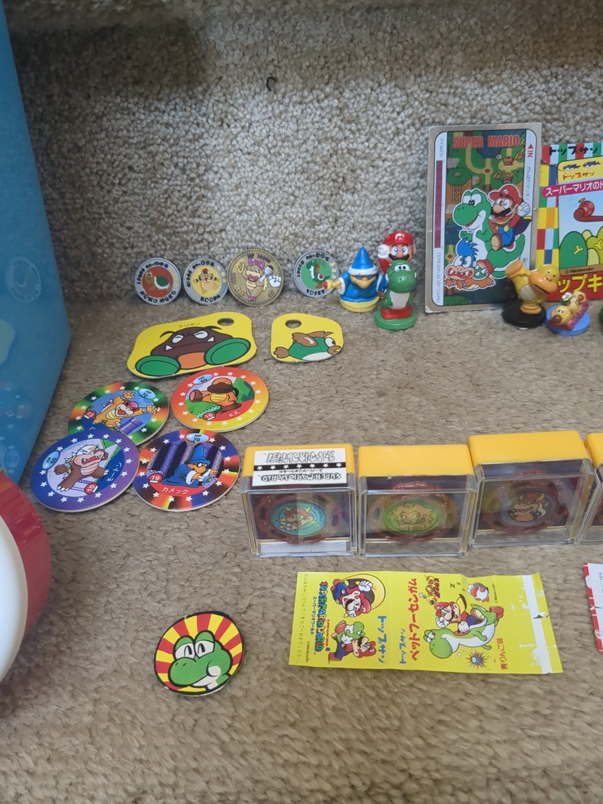 Rare Super Mario World HUGE Figure Toy Set Nintendo 1991 Yoshi Bowser Peach
