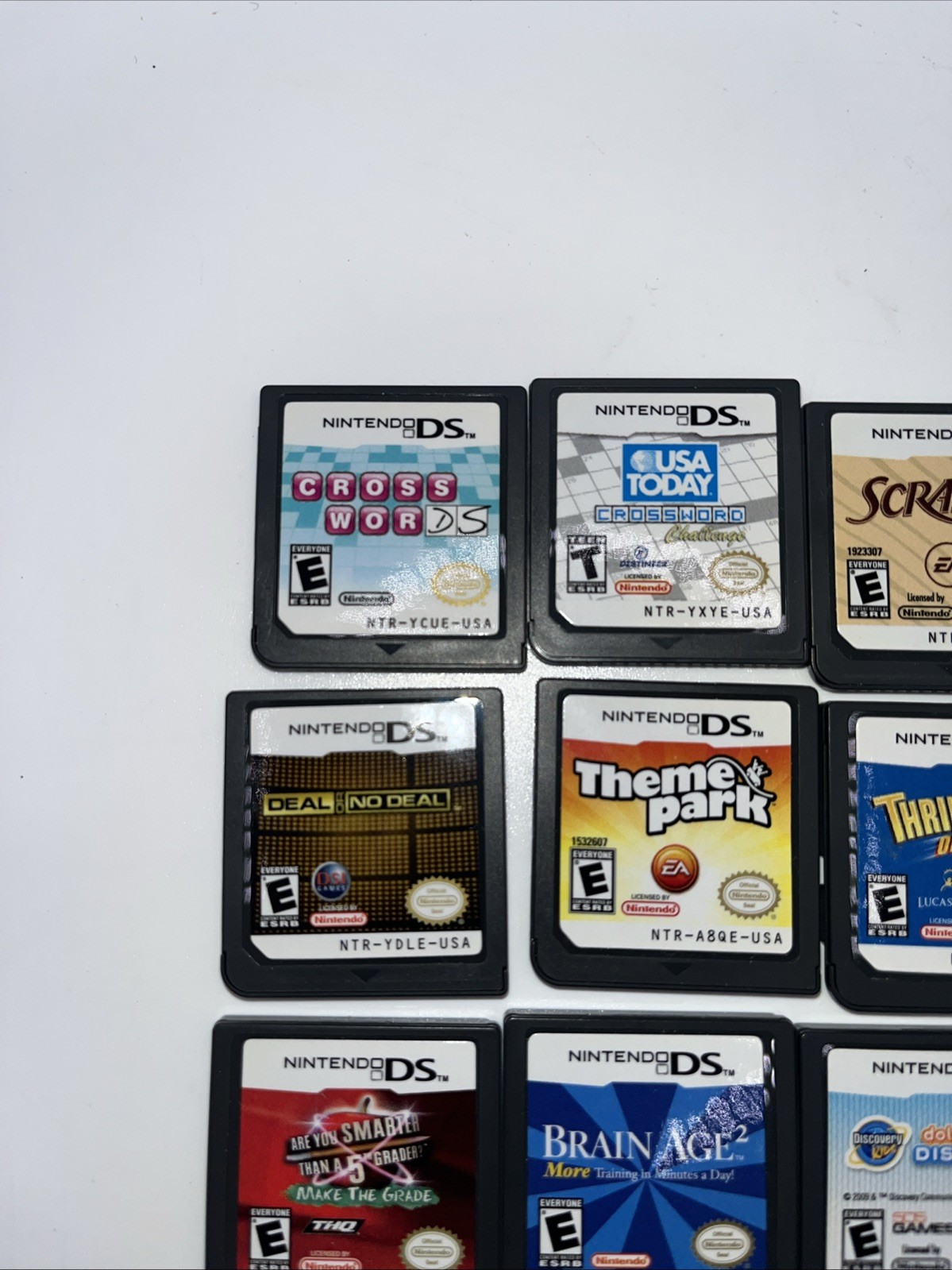 Nintendo Ds Game Lot Of 10 : Crosswords, Scrabble & ETC Tested