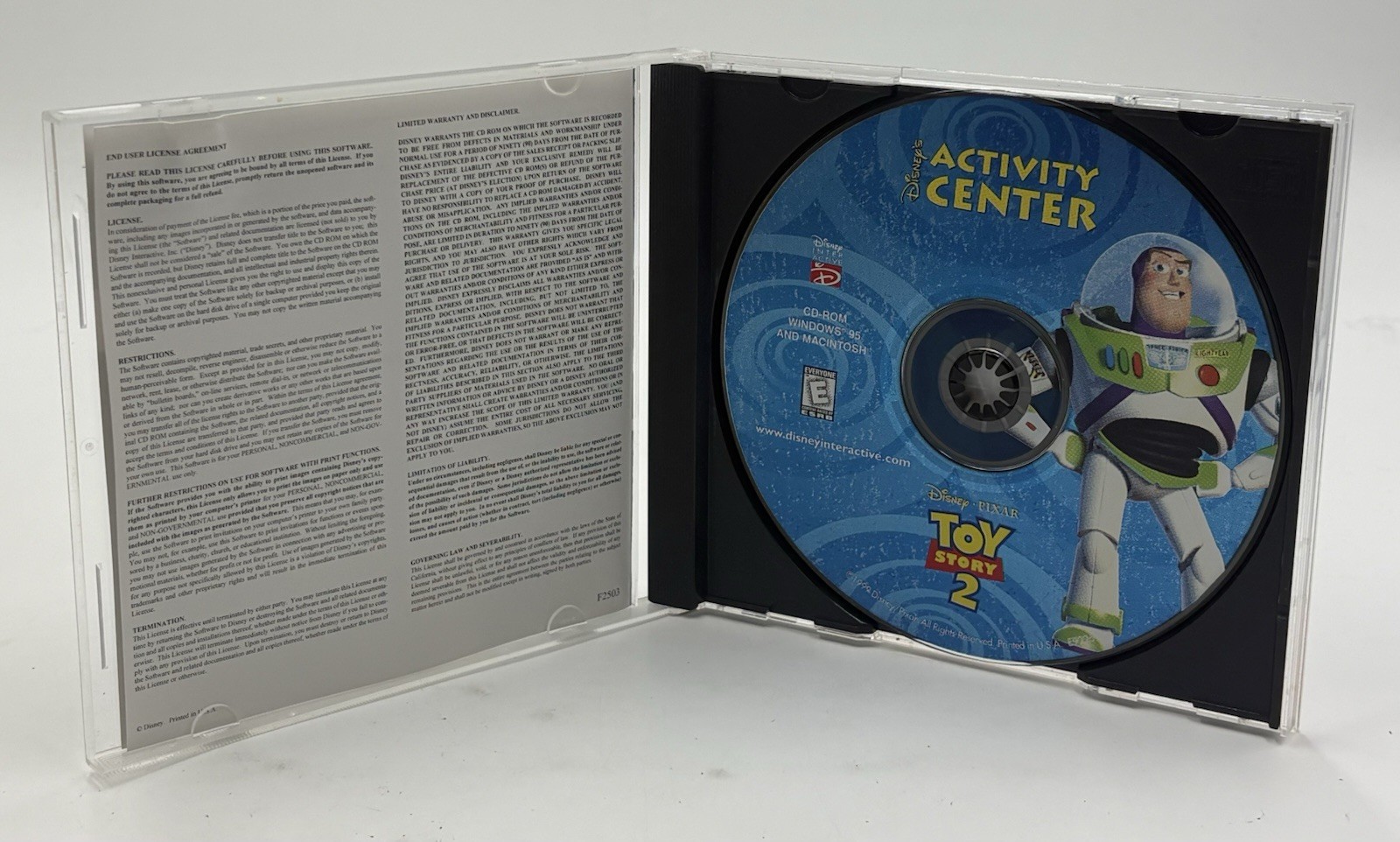 Toy Story 2 Activity Center PC/Mac CD-ROM Game *No Scratches*