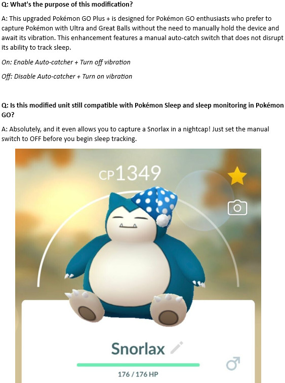 MODIFIED Pokémon GO Plus + Ultra and Great Ball Autocatcher with On/Off Switch