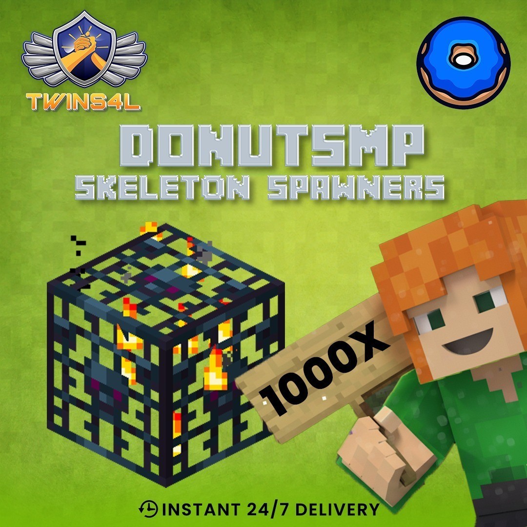 1000 Skeleton Spawners – DonutSMP | 24/7 Instant Delivery