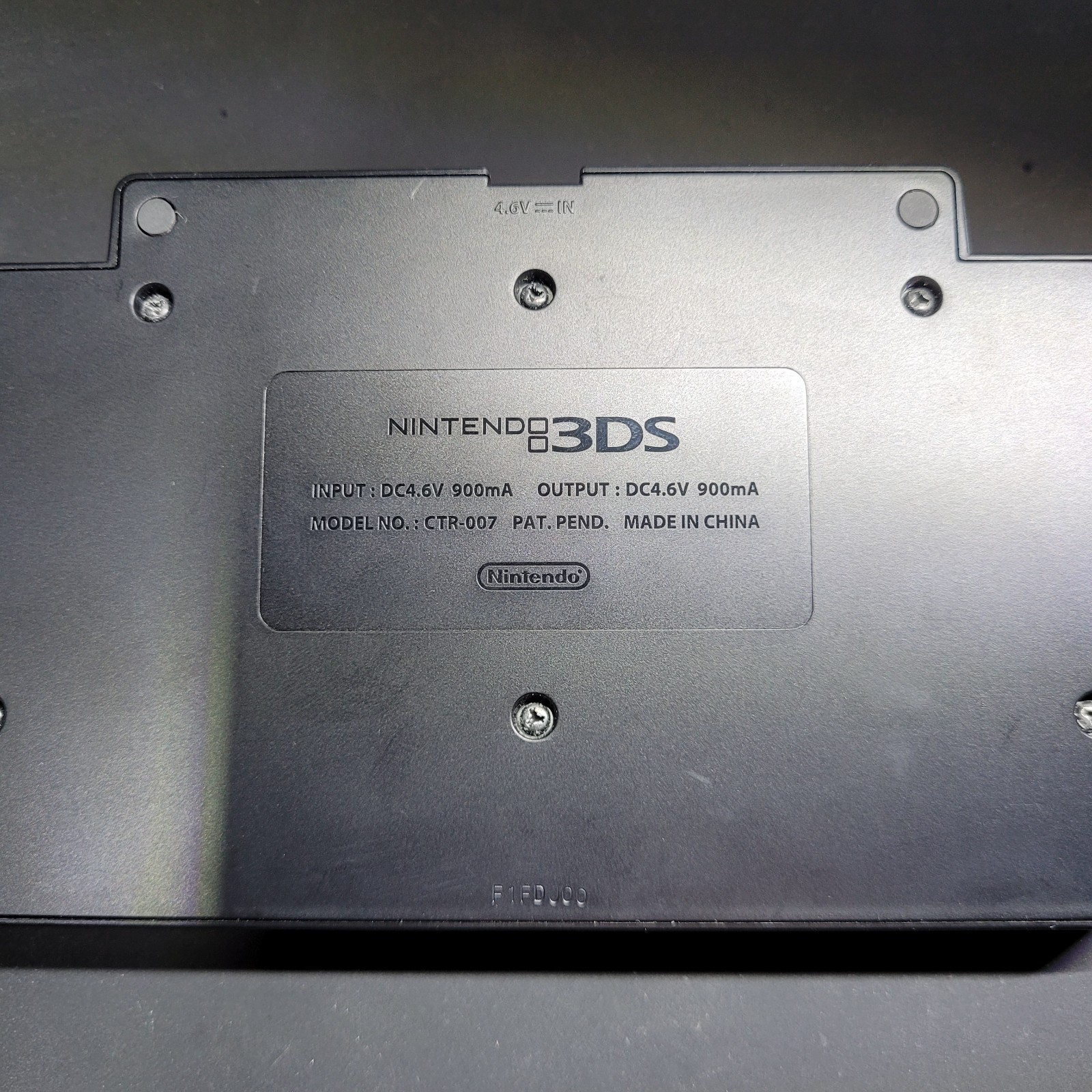 No Cord – Nintendo 3DS Charging Cradle Dock OEM Stand Only Black CTR-007 F1FDJ00