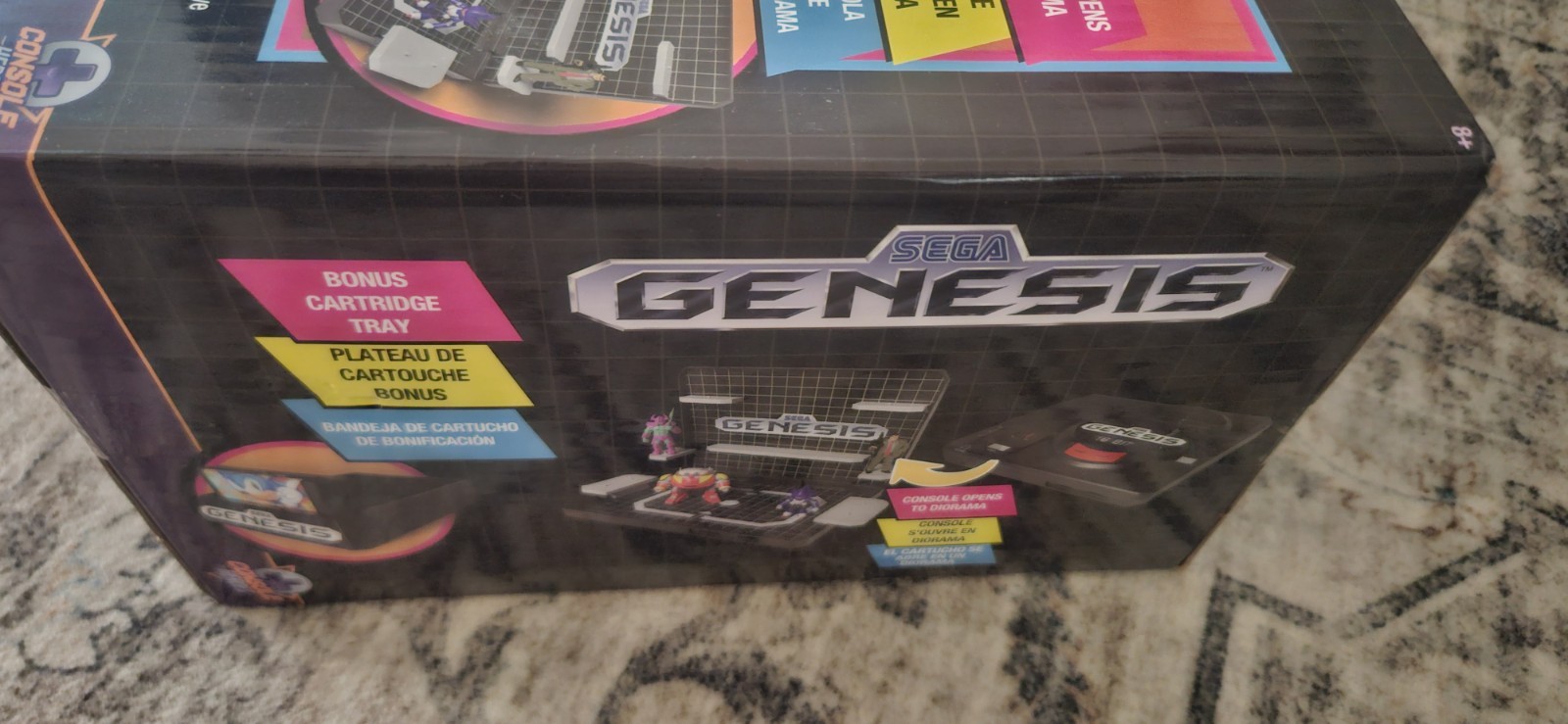 SEGA Genesis 16-Bit Supervillain Bundle w/ Sonic 1 Diorama, Bonus Tray