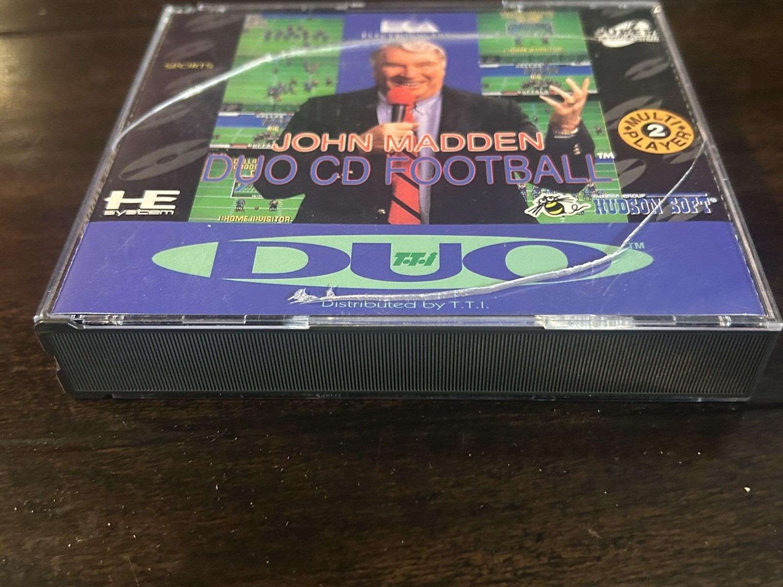 John Madden Duo CD Football TurboGrafx 16 CD Duo W/ Case Tested & Working