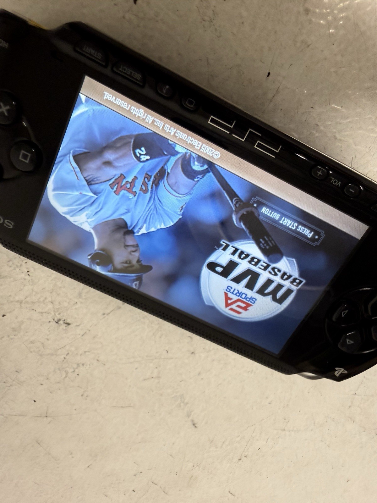 Sony PSP-1001 Black Console + MVP Baseball+32mb Memory Card TESTED PICS