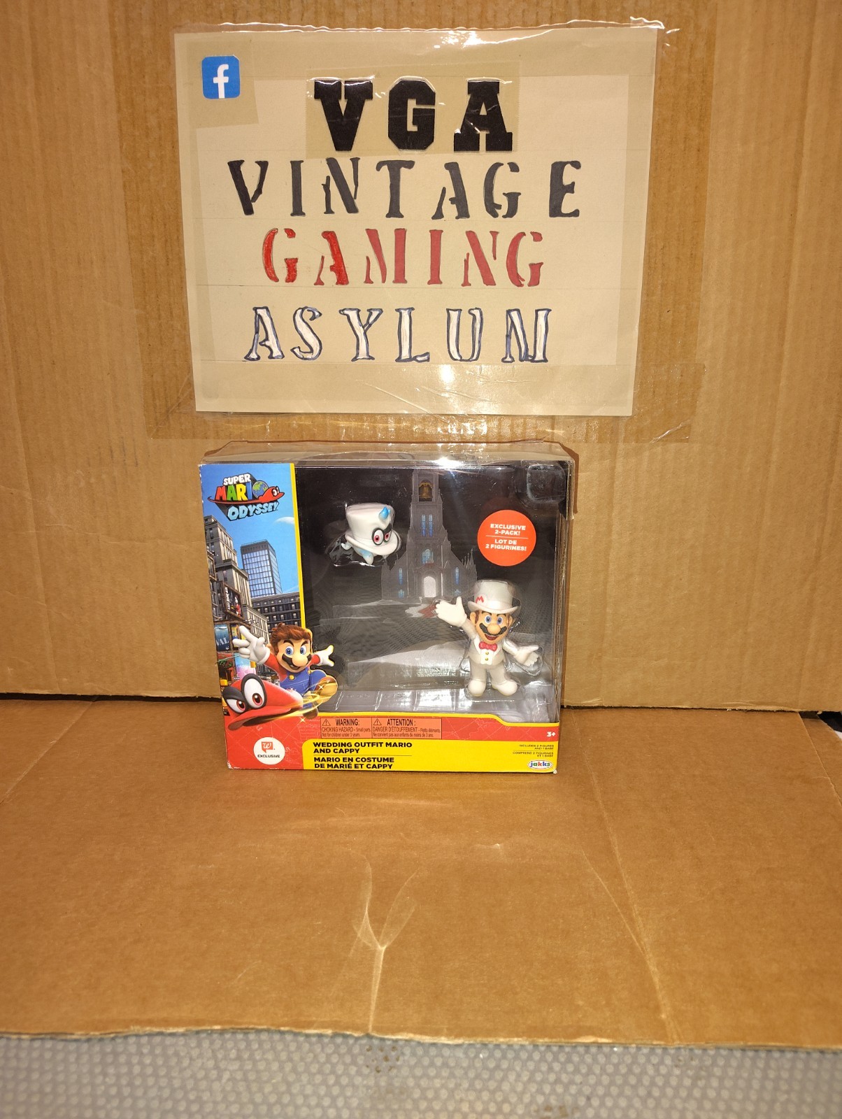 New Super Mario Odyssey Wedding Outfit Mario & Cappy Nintendo 2019 Good Cond.