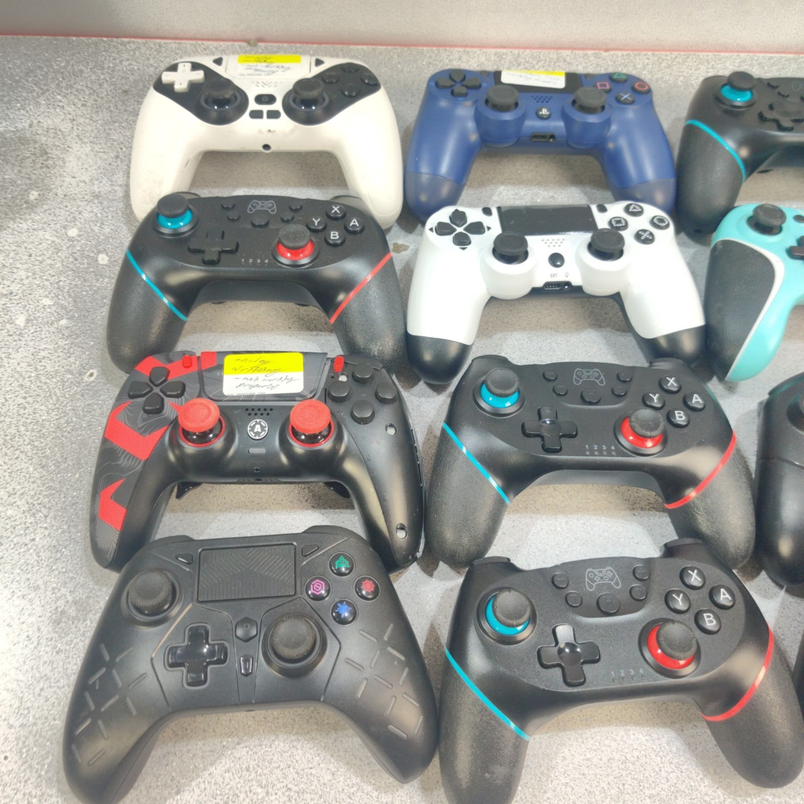 LOT OF 12 GENERIC Game Controllers Untested, SOLD AS IS for Parts or Repair