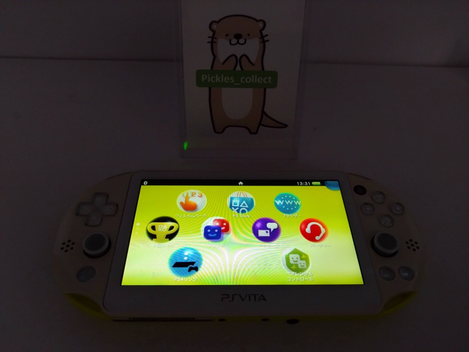 PS Vita 2000 Lime Green White PCH 2000 ZA13 Console only PSV Tested Sony 0611A