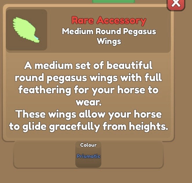 Wild Horse Islands 🌸 Prismatic Pegasus Wings 🌸