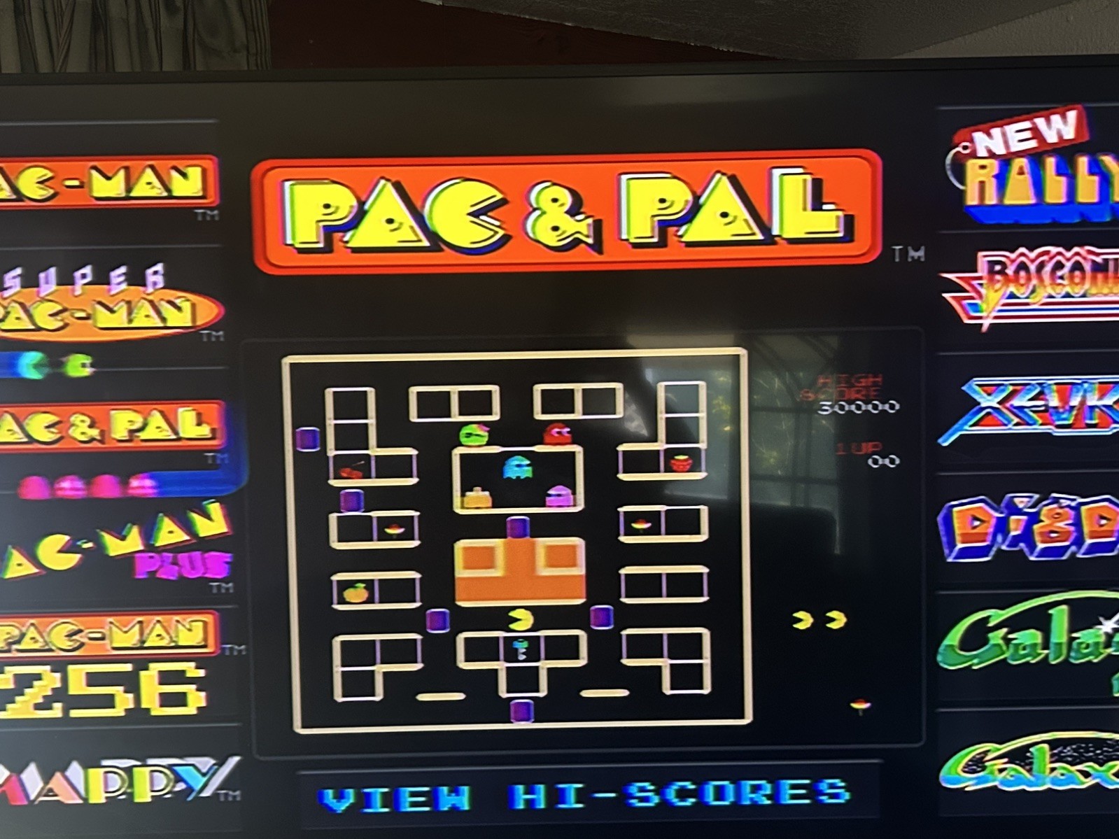NAMCO Bandai PAC-MAN TV Plug N Play 12-in-1 Video Game Joystick Controller
