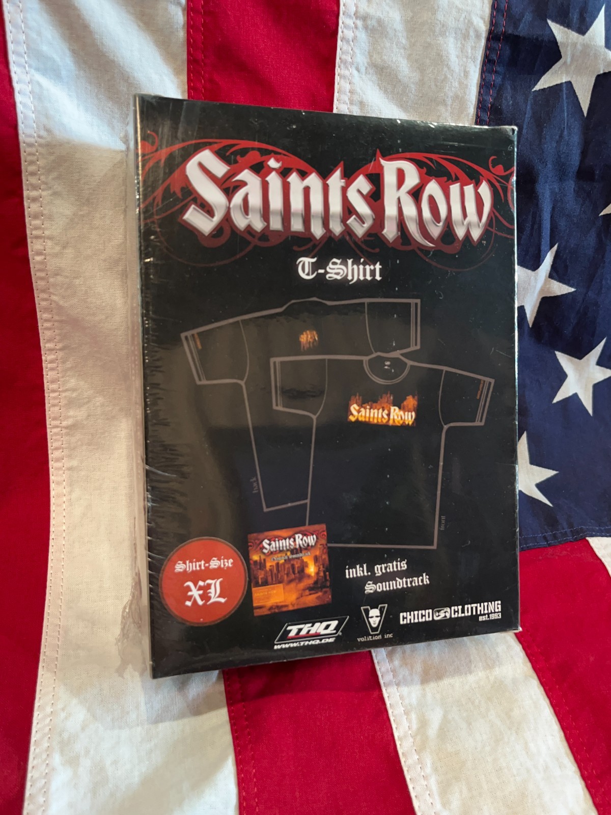 SEALED Saints Row 1 2006 Box Set Soundtrack And Shirt XL Germany Exclusive RARE