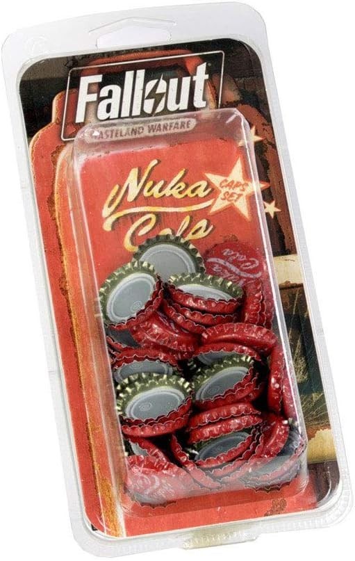 Collectible Fallout Nuka-Cola Caps – 50 Pieces with Unique Game Tokens Included