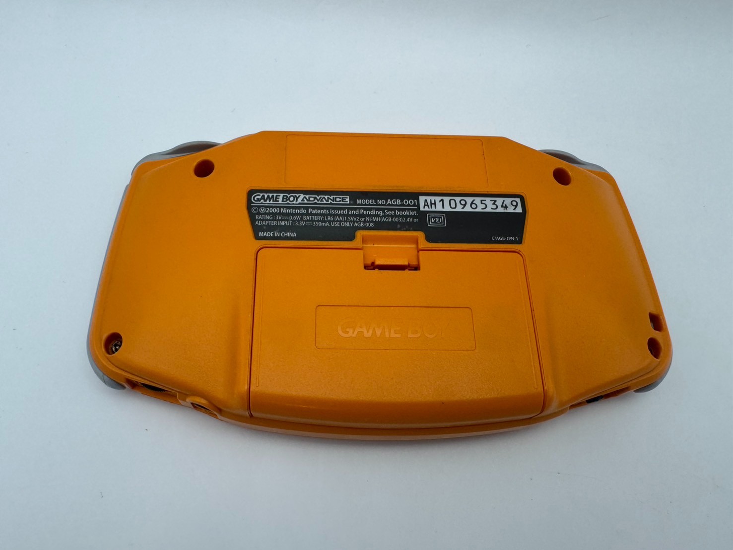 Nintendo Game Boy Advance Orange AGB-001 Console Japan Tested